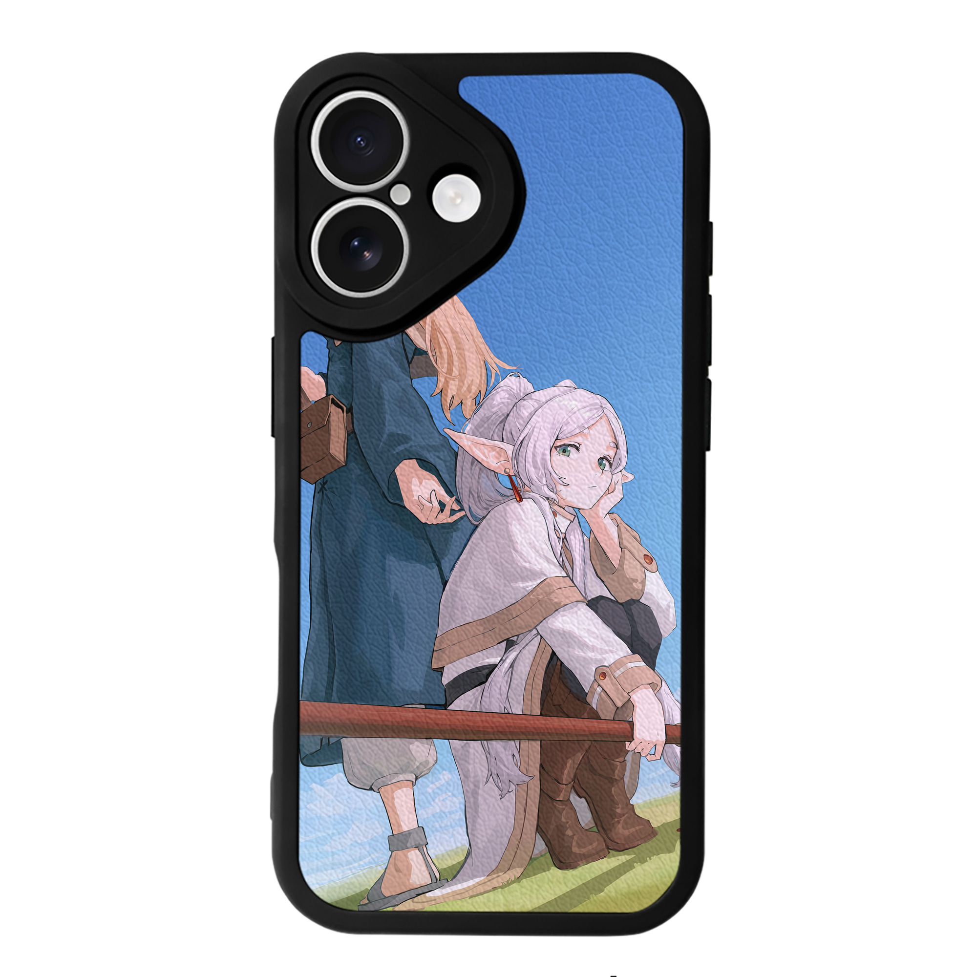 （画像用） 葬送のフリーレン Frieren 【iPhone 16シリーズ対応】シリコンスマホケース（レザー調） 材質：シリコン